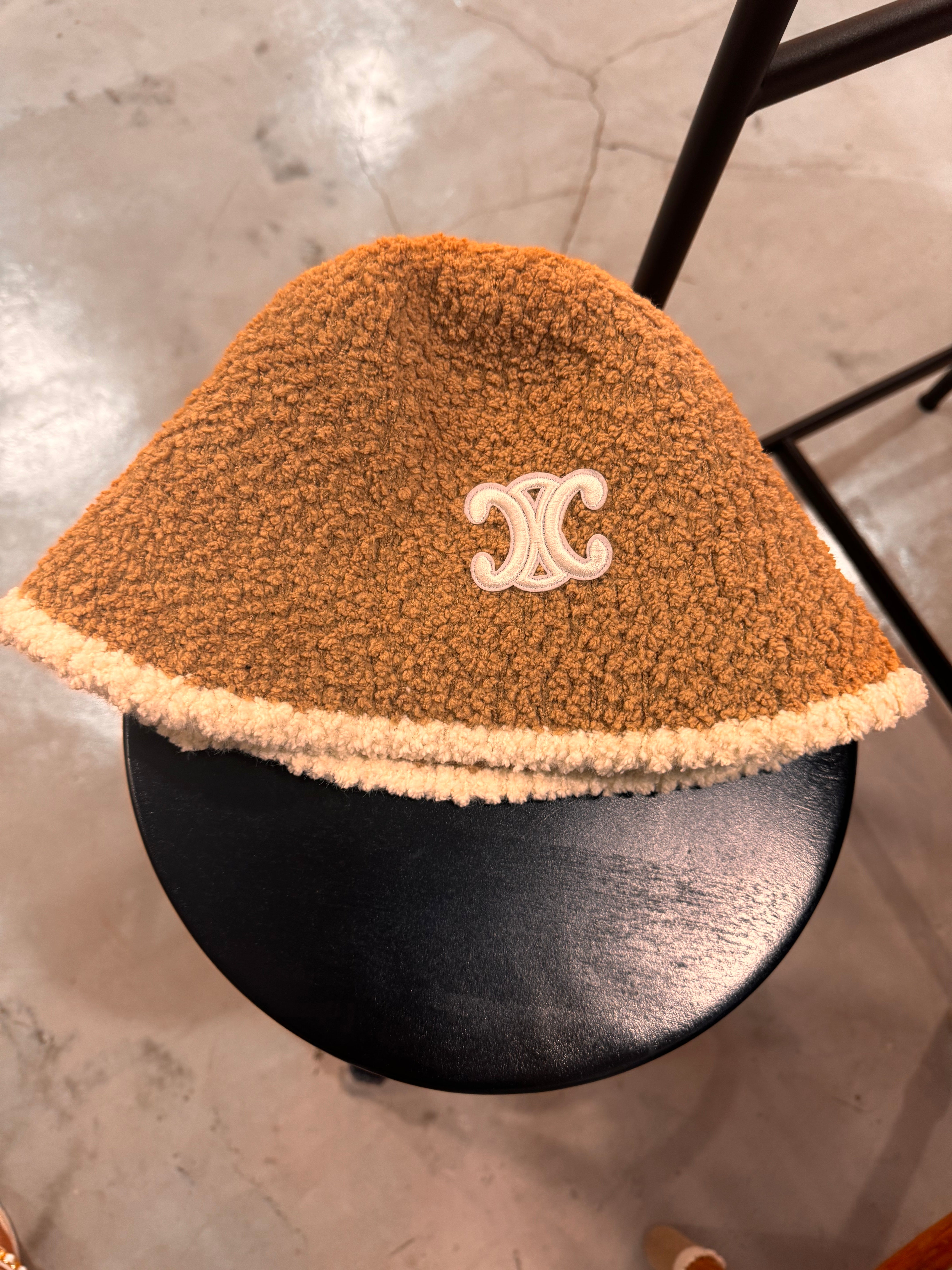 Branded bucket winter hat