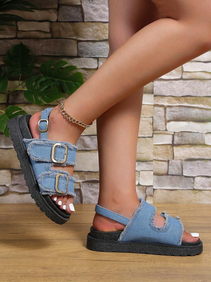 Denim Sandals