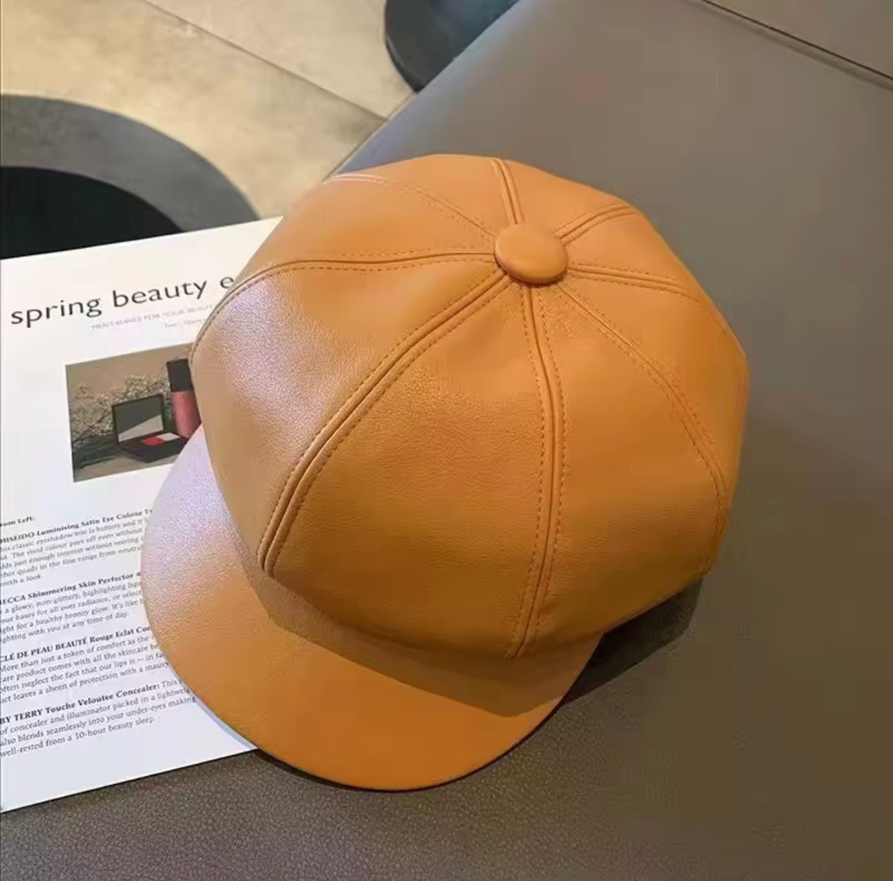 Leather Cap