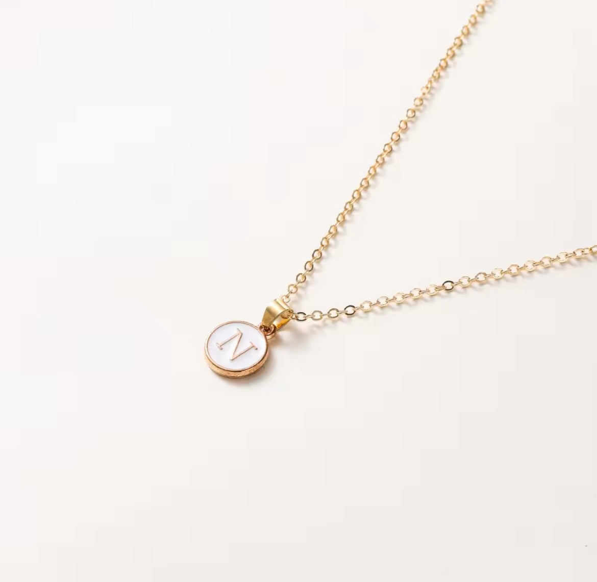 Letter Pendant Necklace