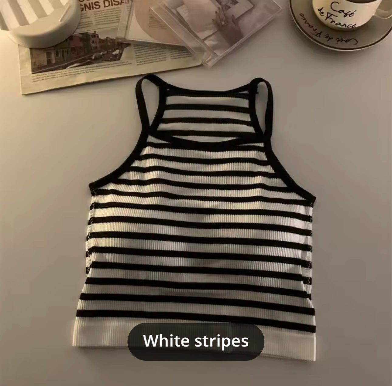 Stripe paded top