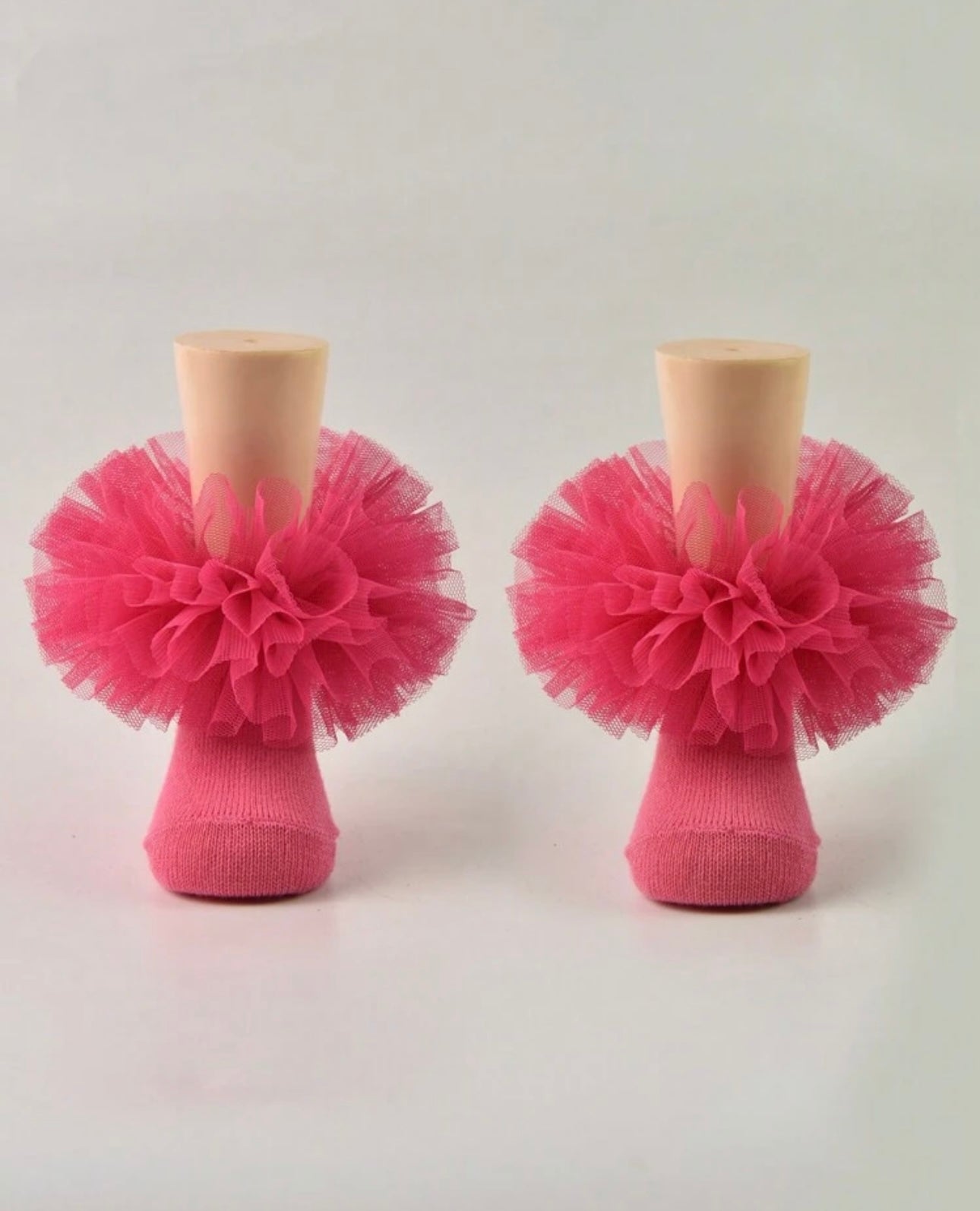 1pair Girls Ruffle Socks, Wrinkle Infant Toddler Baby Princess Fluffy Big Ruffles Socks