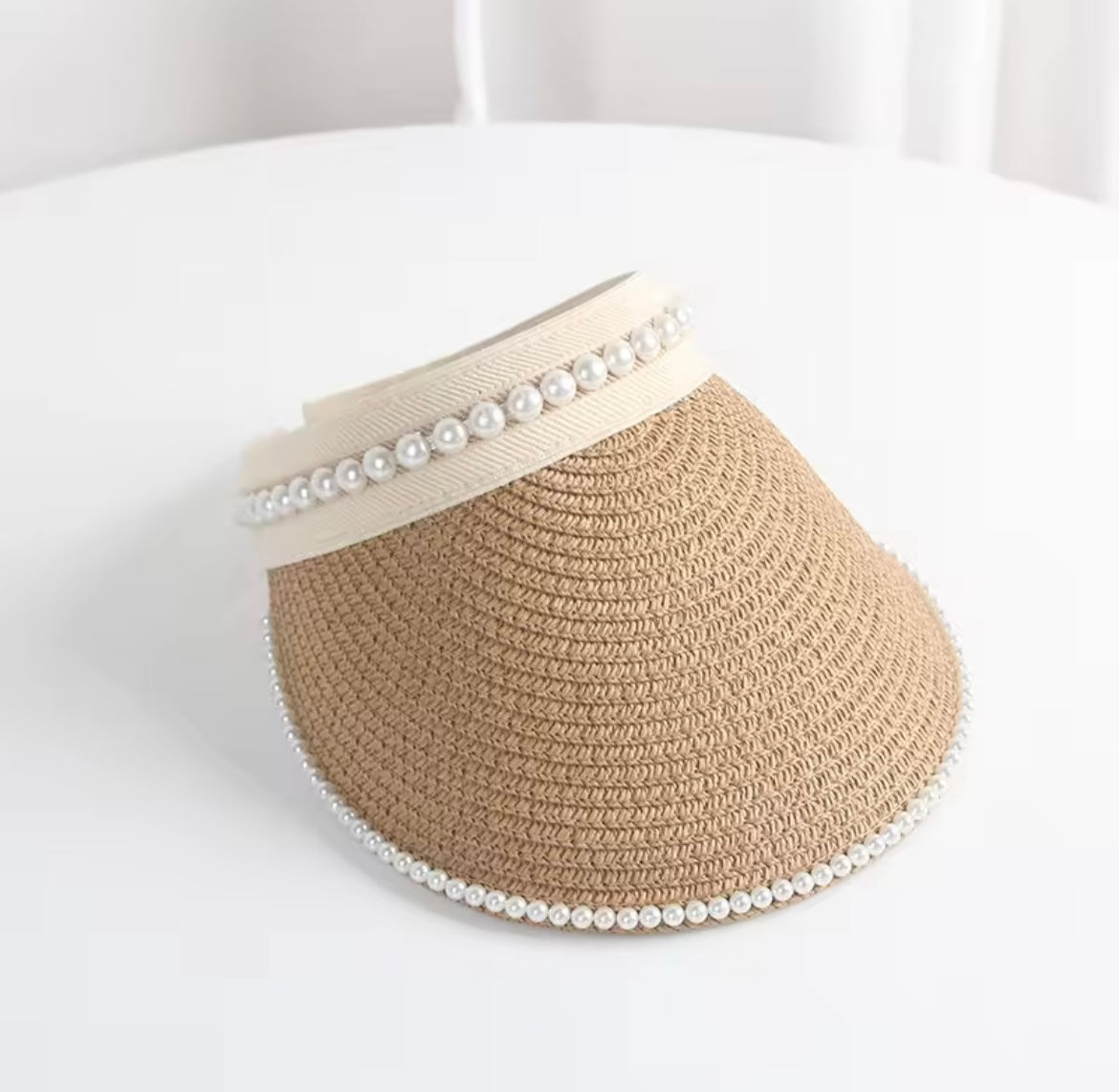 Pearl straw Cap