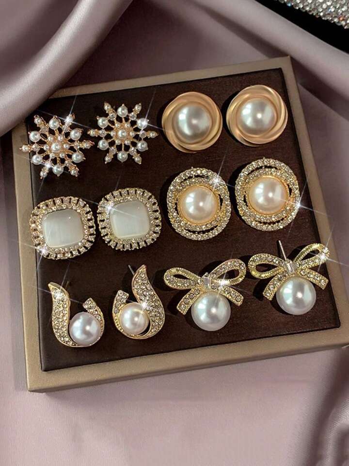 6 pc set earrings