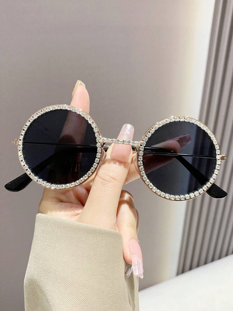 Round swaroski sunglass