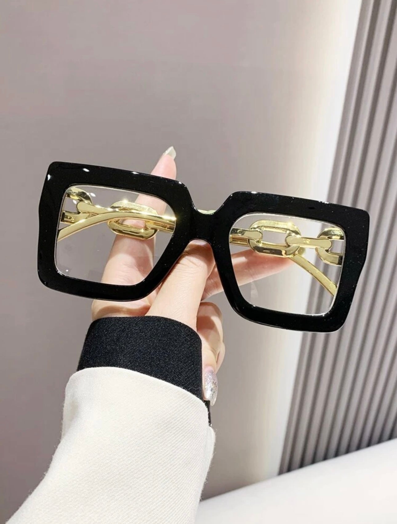 Plastic Square Eyeglasses Frame For Computer, Gaming, TV, Mobile Phones, Reduces Eye Fatigue, Light Glasses, Fashion Optical Eyeglasses