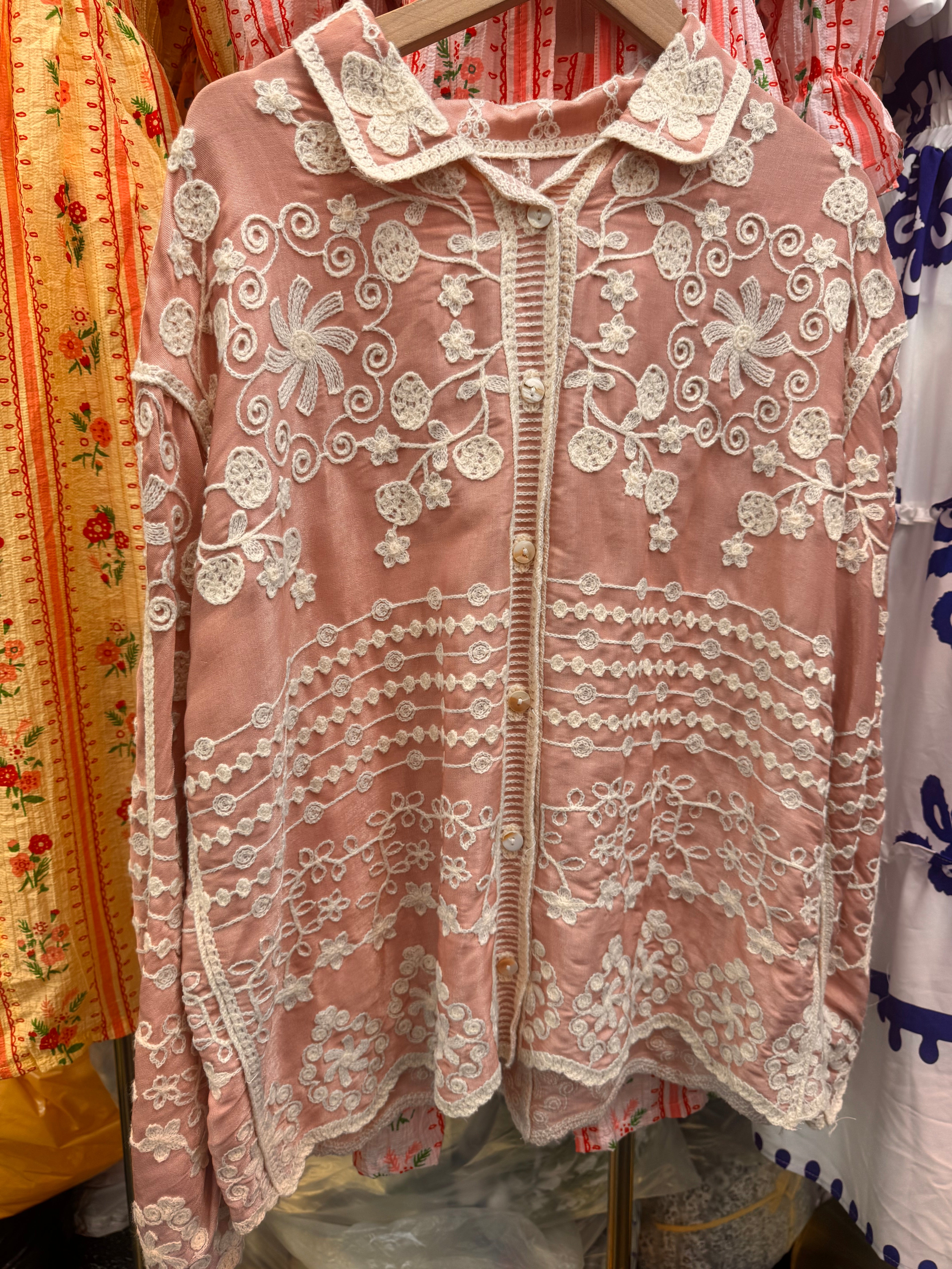 Floral Embroided Shirt