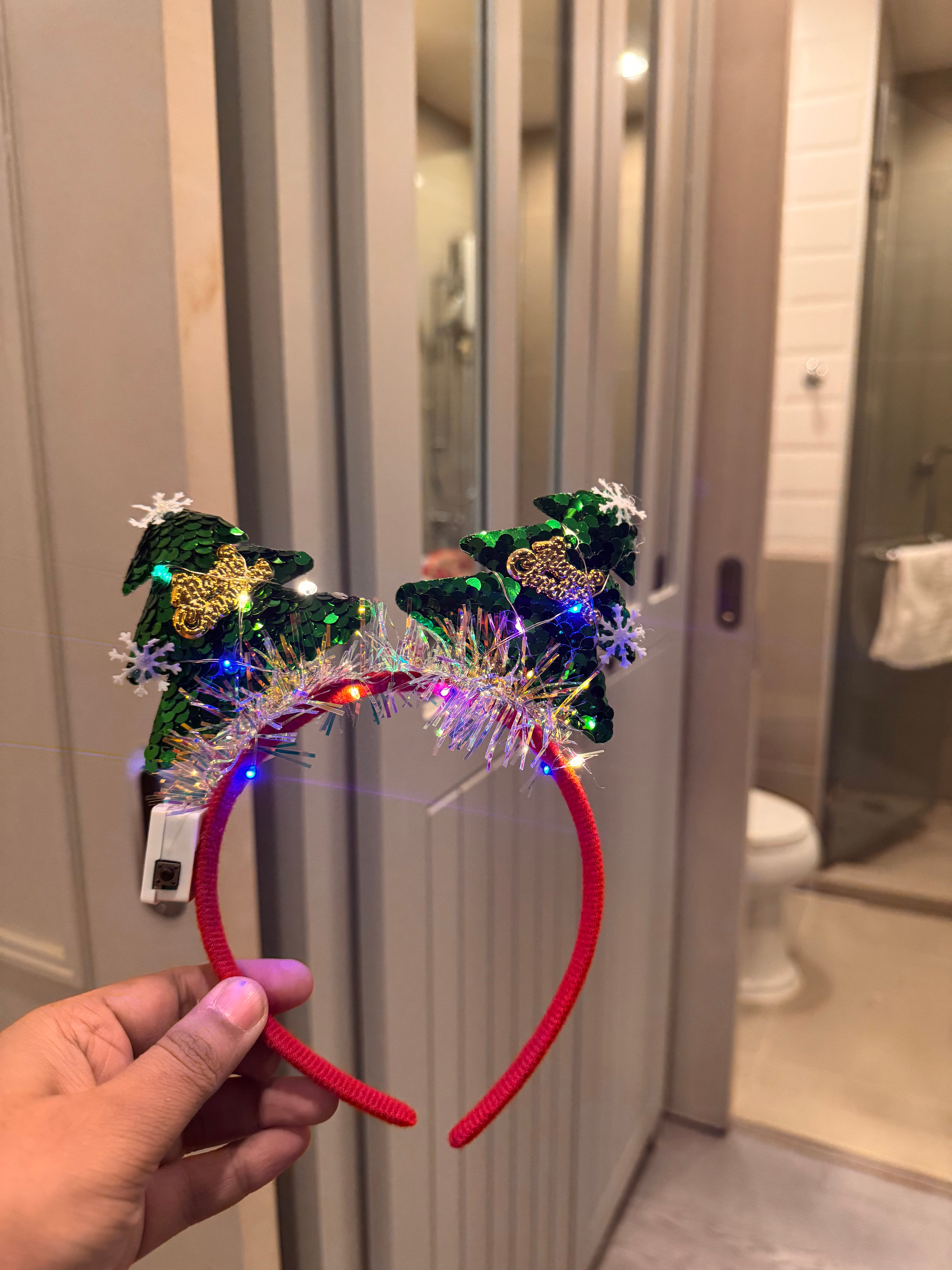 Light Christmas NY hairband