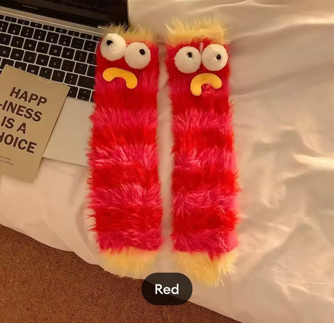 Coral funny socks