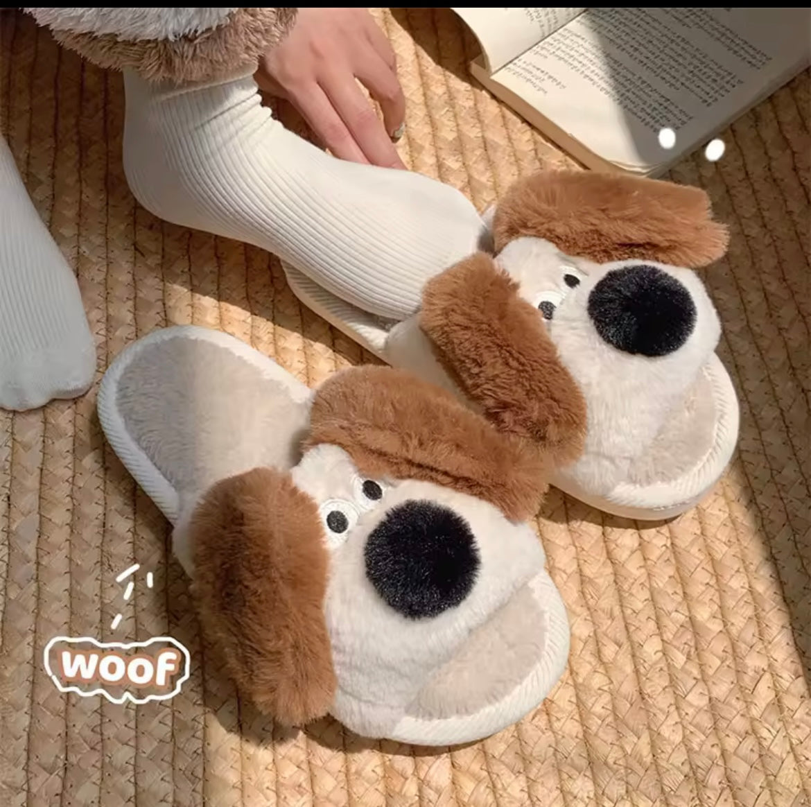 Dog plush Slippons