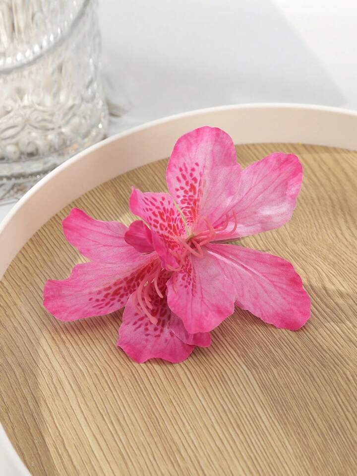 1pc Bohemian Style Artificial Lily Flower Hair Clip