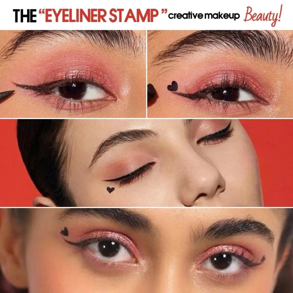 Eye liner with stamp