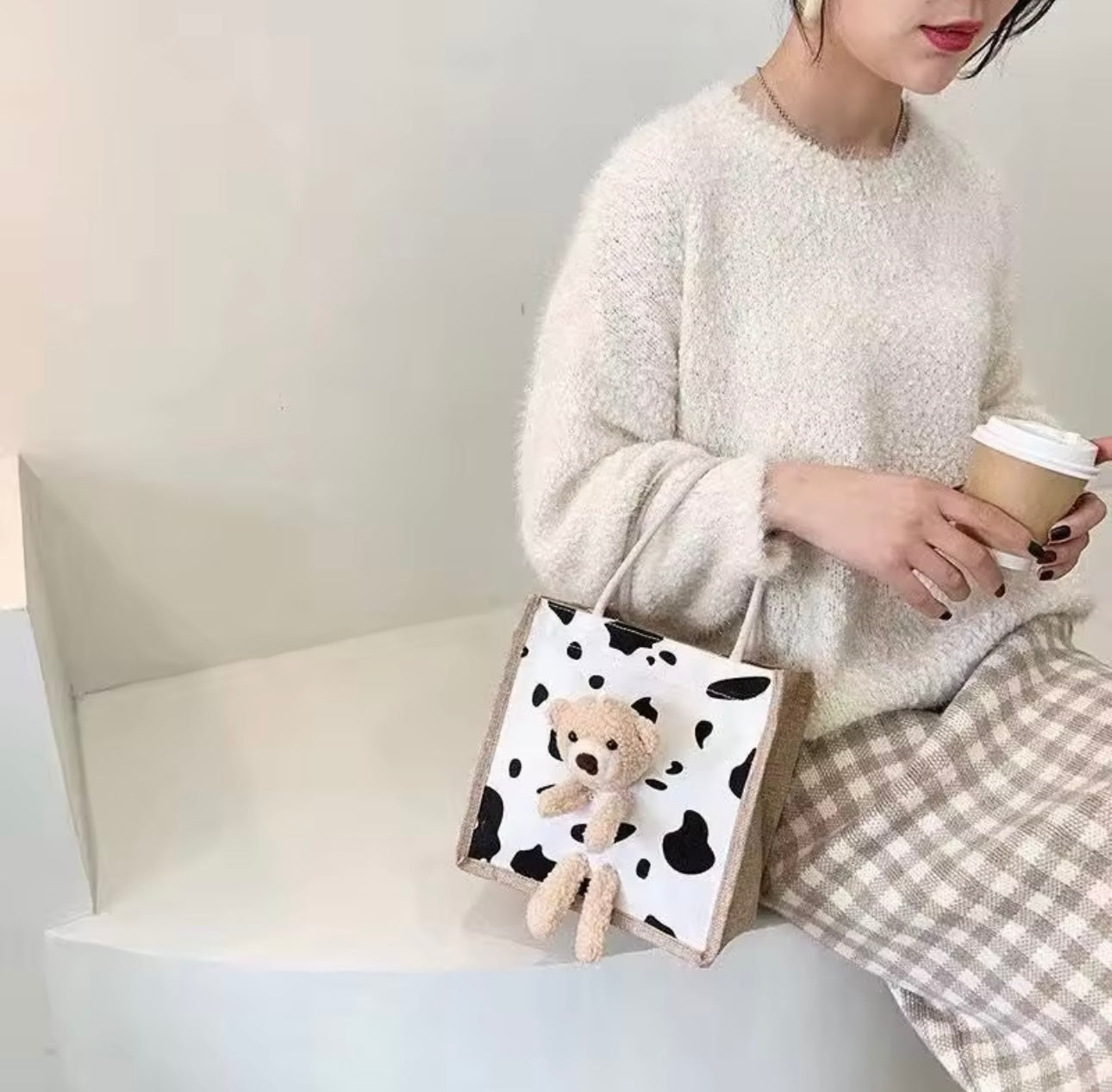 Canvas Teddy Bag