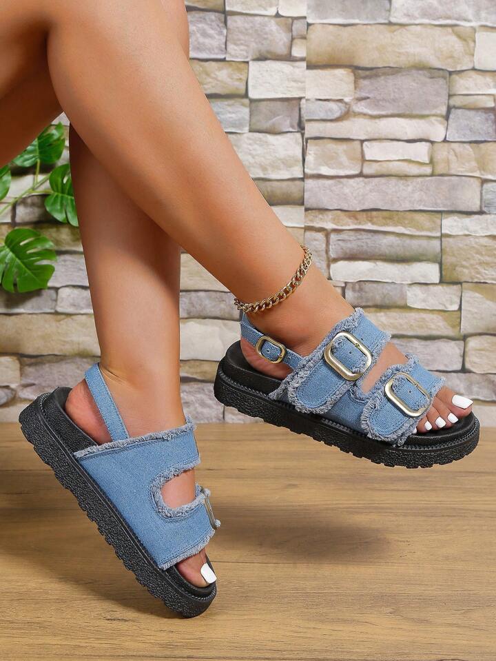 Denim Sandals