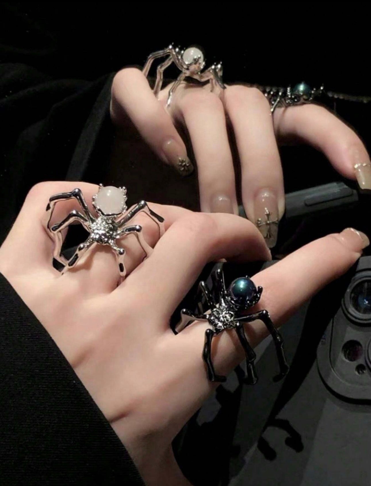 Spider 2 pc rings