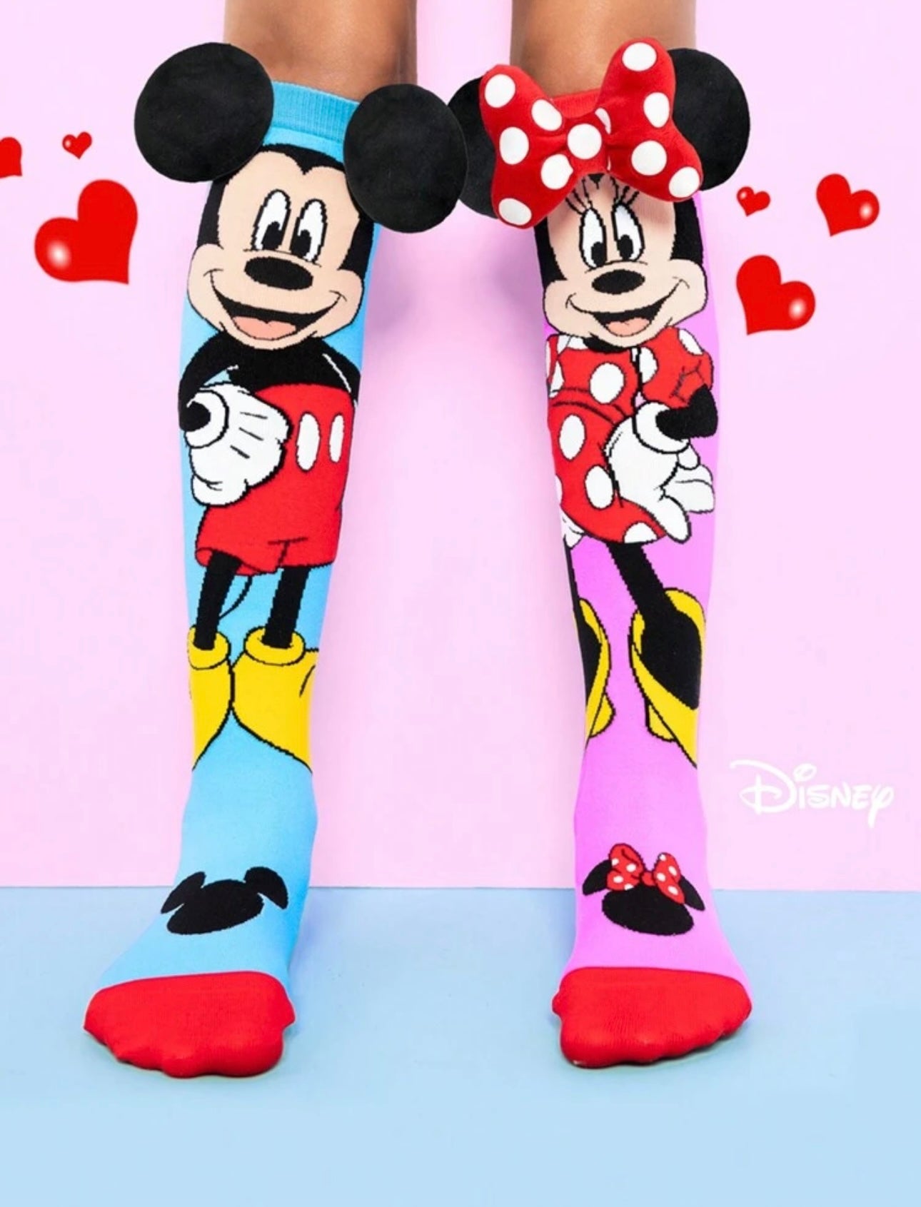 Adorable Disney Mickey And Minnie Knee-High Socks For Kids, Fashion Children High Socks For Party, Back To School ,Fun And Fashionable For Little Disney Fans