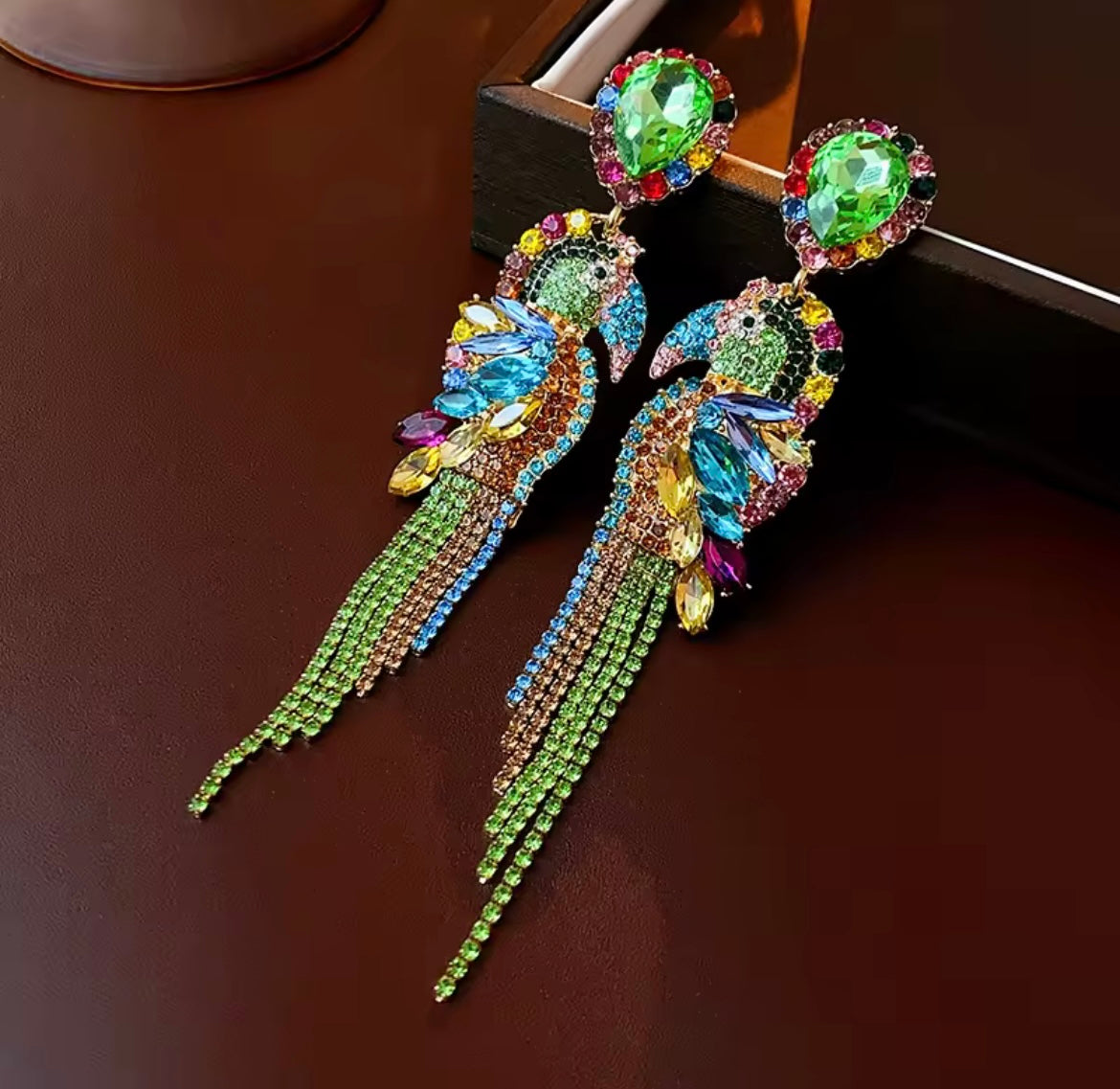 J9 Parrot Earings