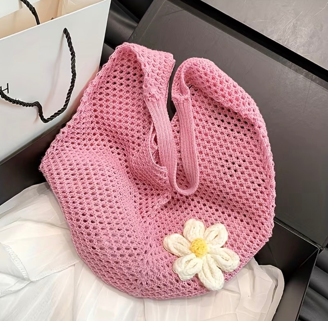 Beach knit bag