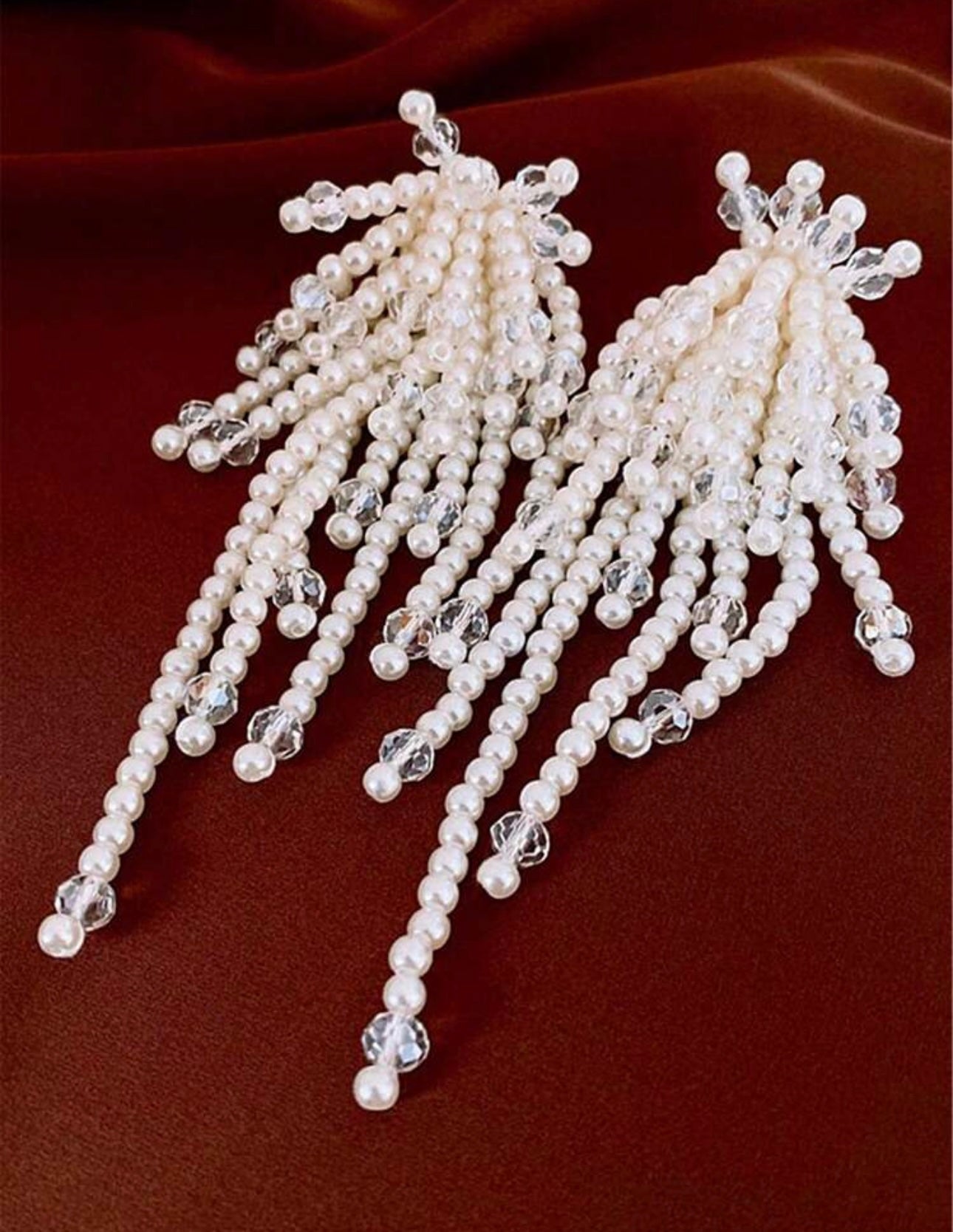 Handmade pearl earrings