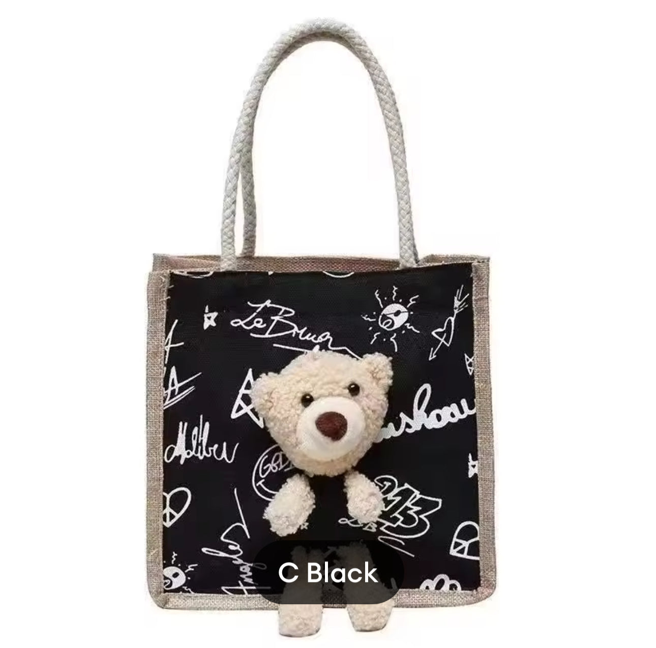 Canvas Teddy Bag