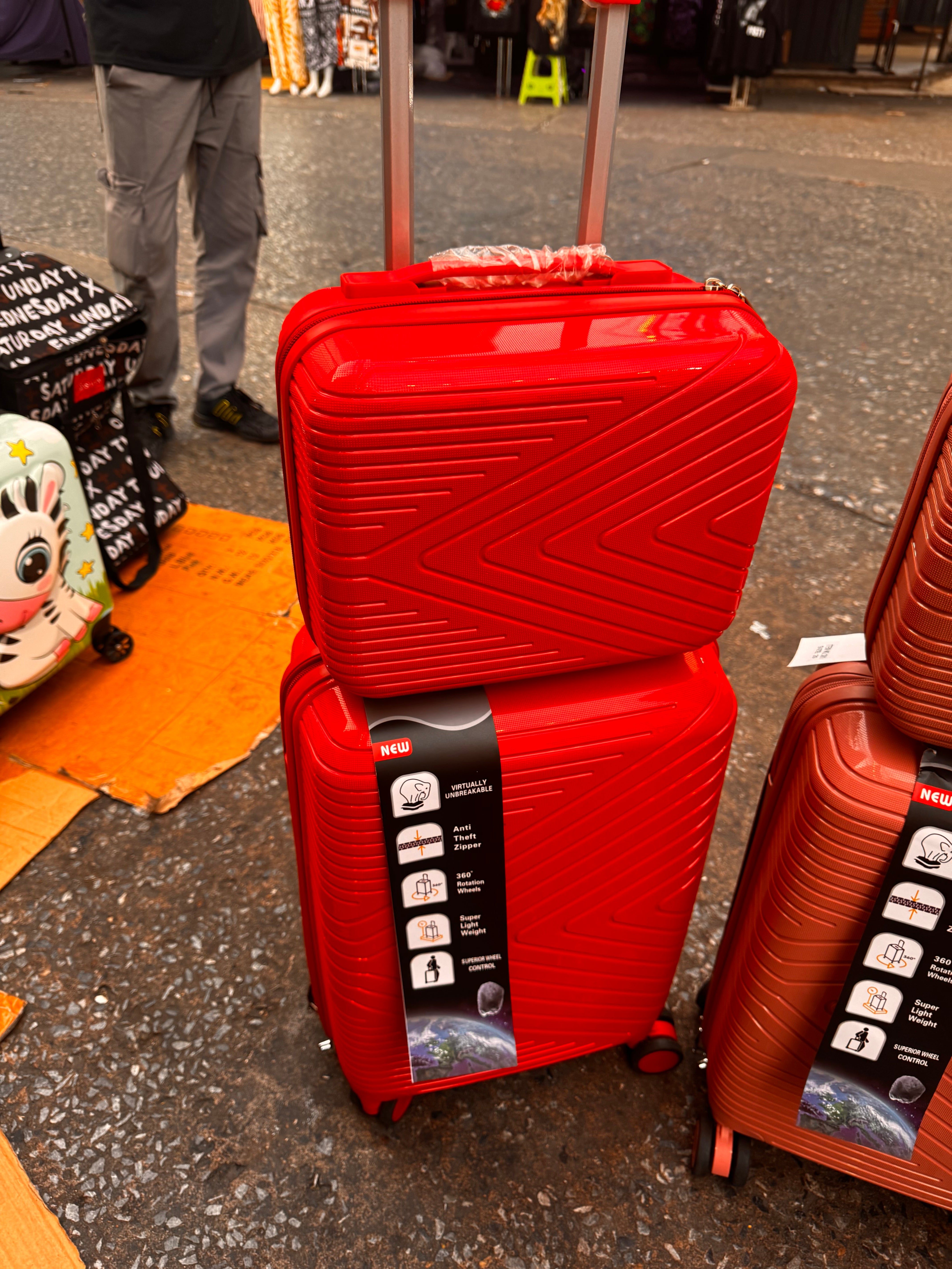 Double 2 pc vanity cabin luggage