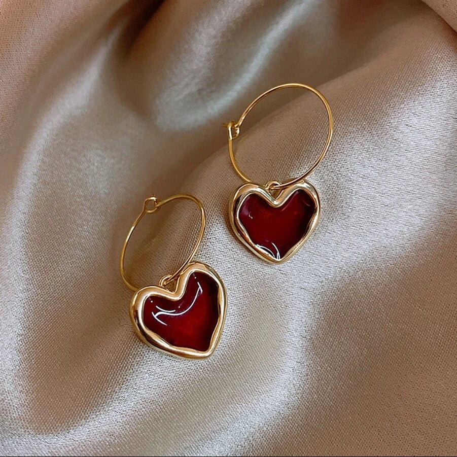 Red heart hoop GE5