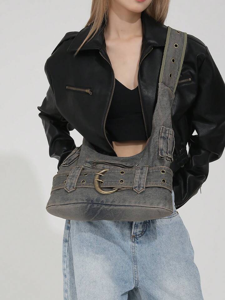 Retro Denim Bag