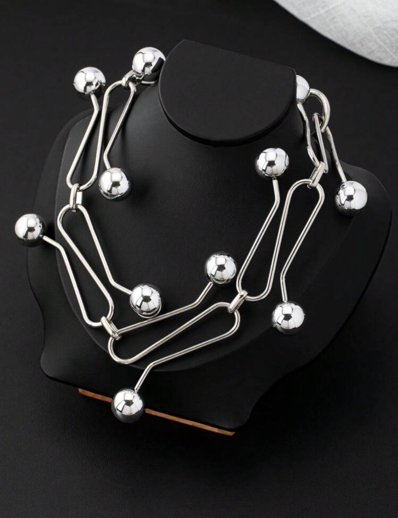 1pc Unique Fashion Luxury Chain Necklace, Elegant Statement Necklace For Women