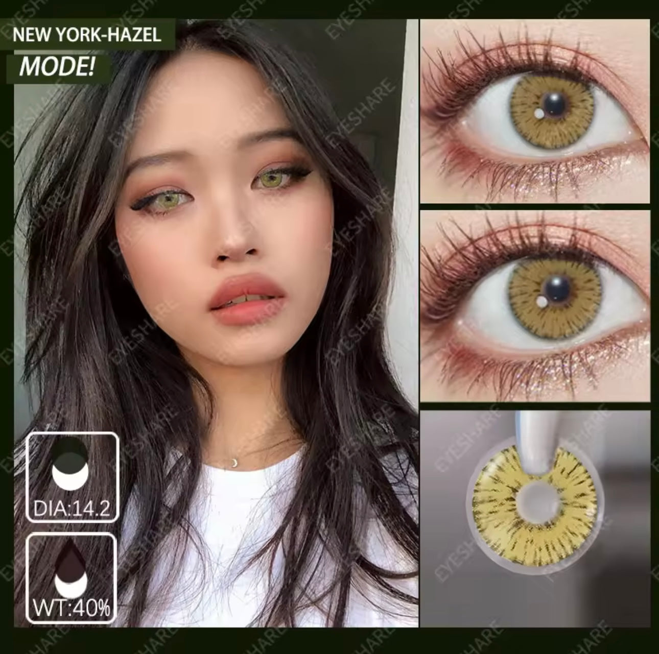 Colored cosmetic lens