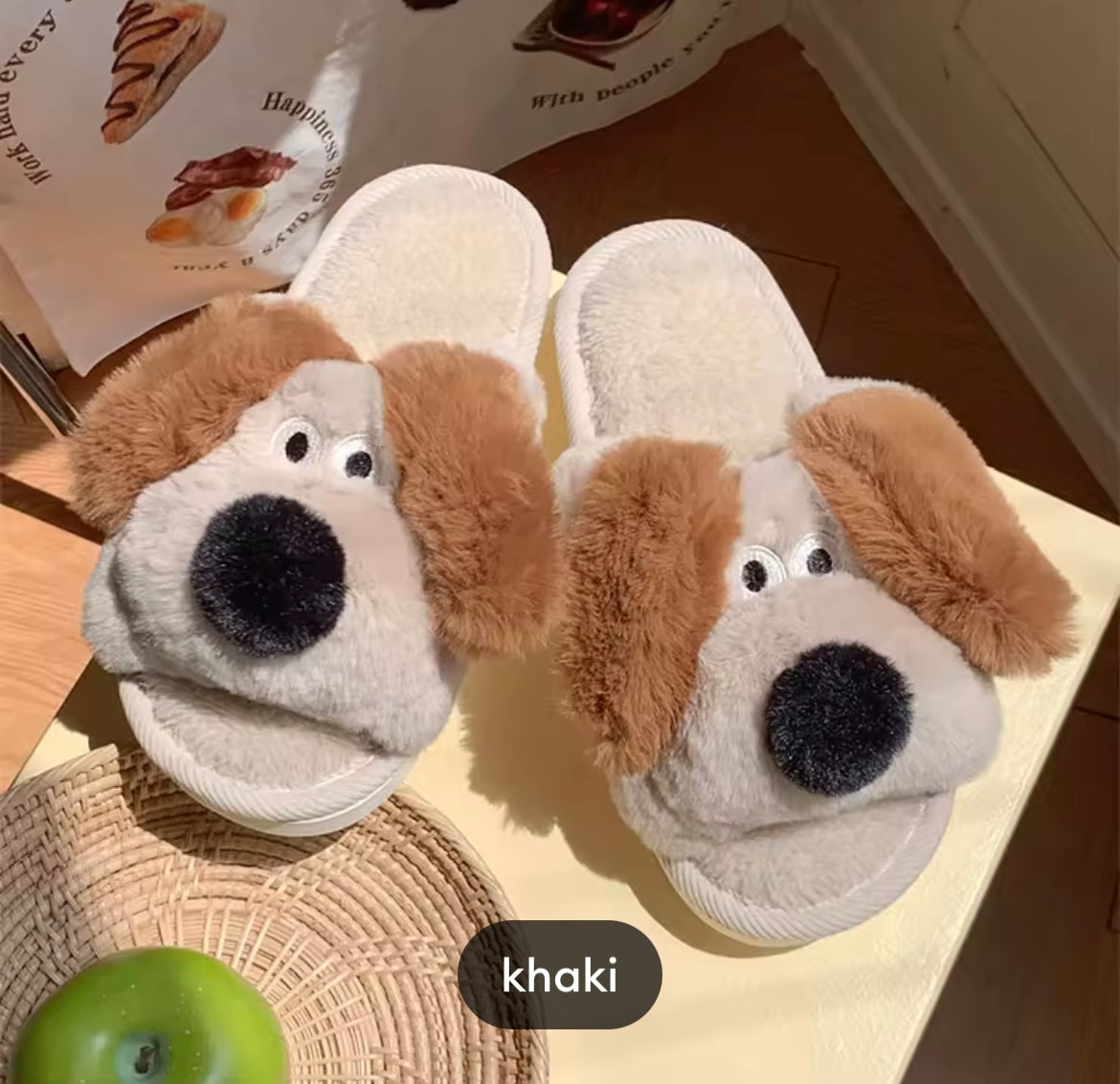 Dog plush Slippons