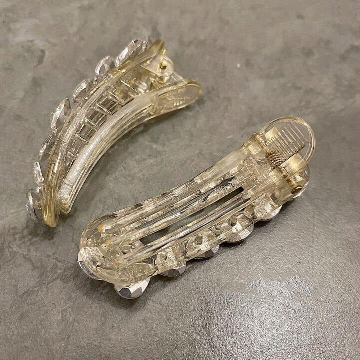 2 pc rhinestone nude clips