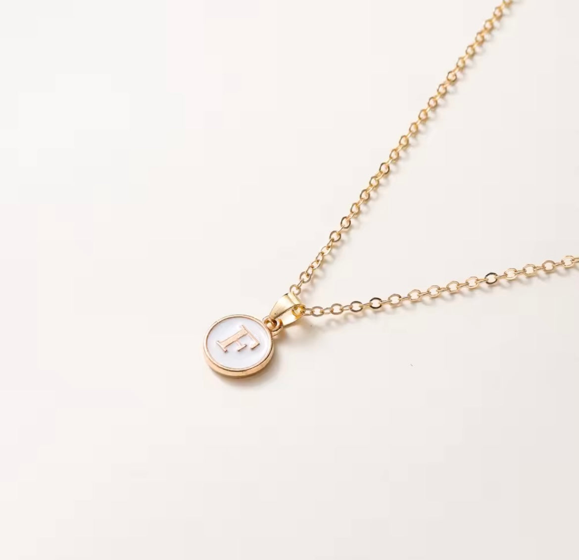 Letter Pendant Necklace