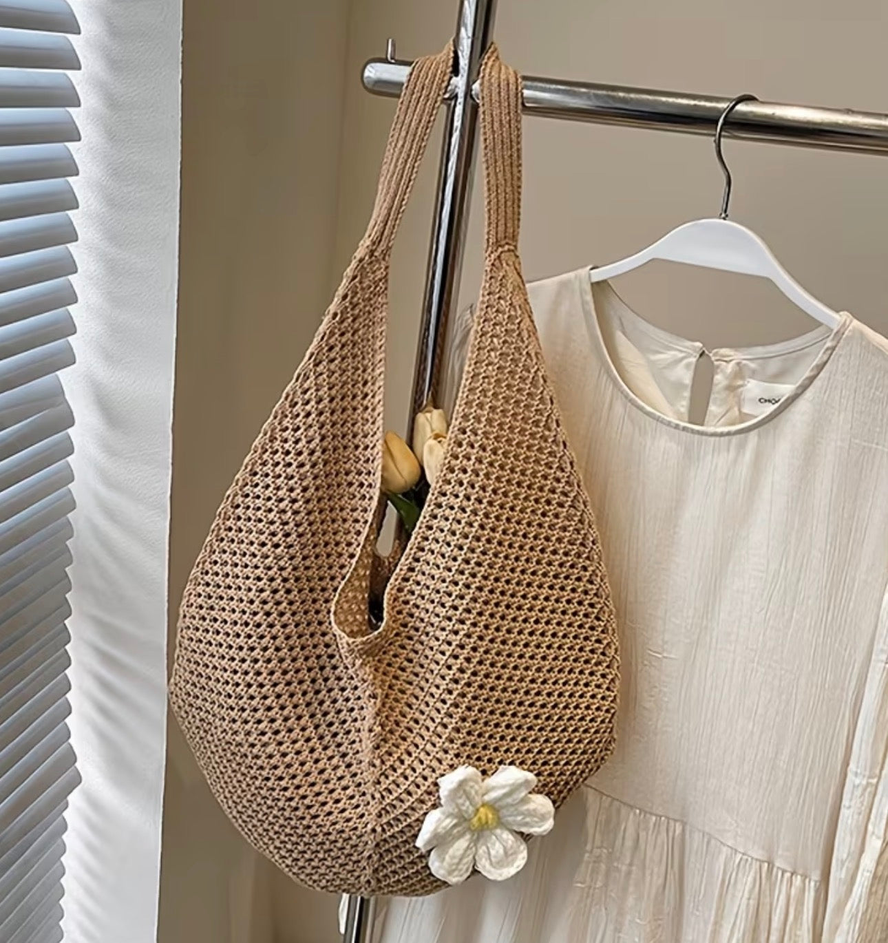 Beach knit bag