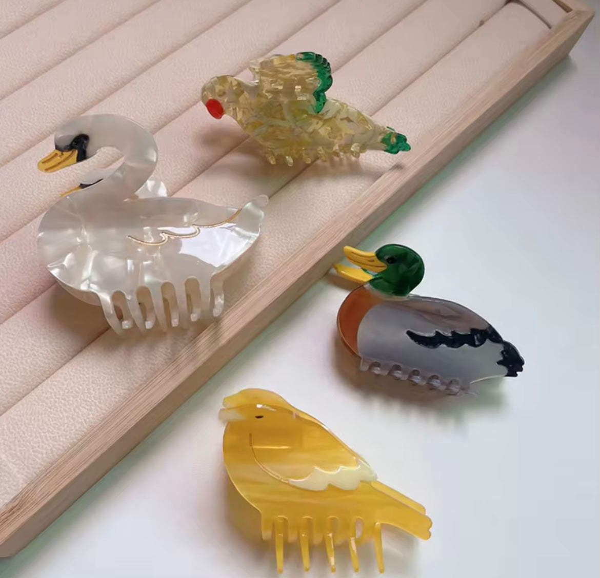 Bird Hair Clips