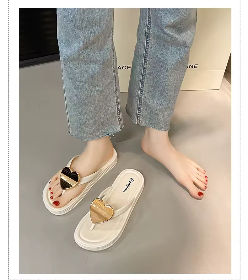 Heart high sole slips