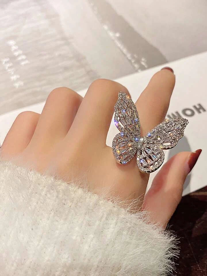 Butterfly Zircon Ring