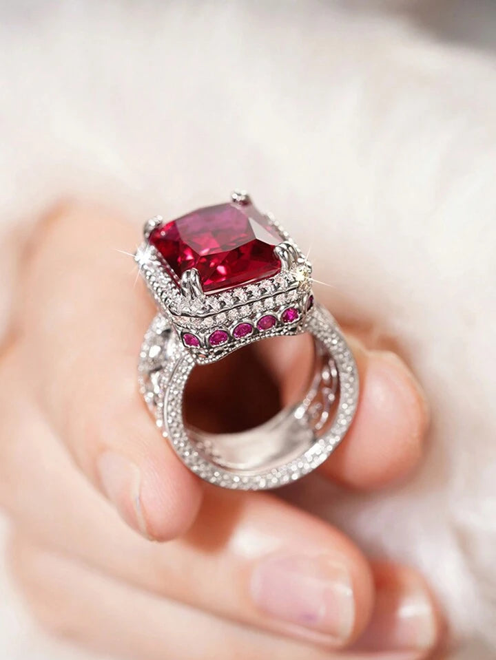 Red Cubic Ring