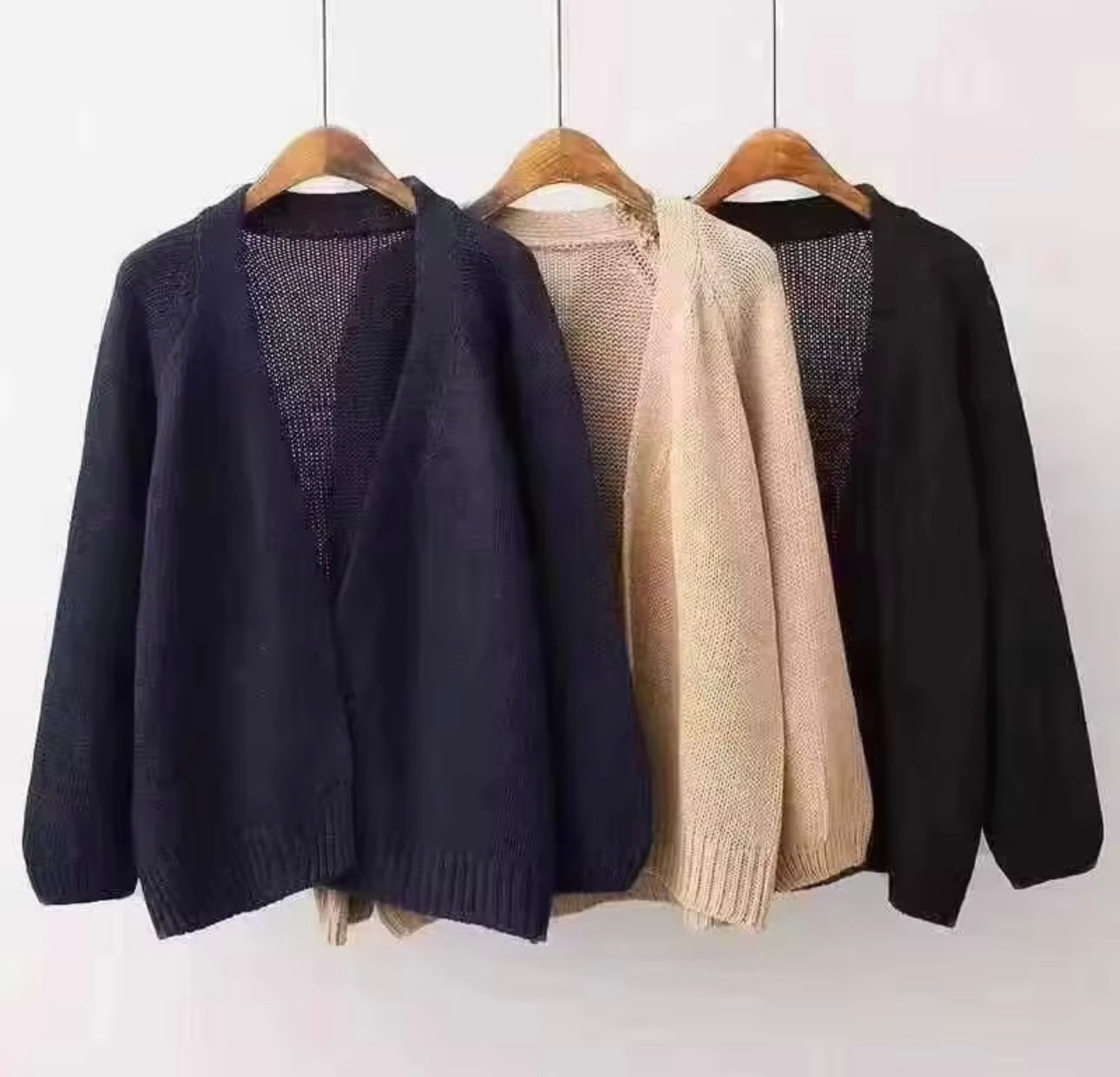 Winter open cardigan