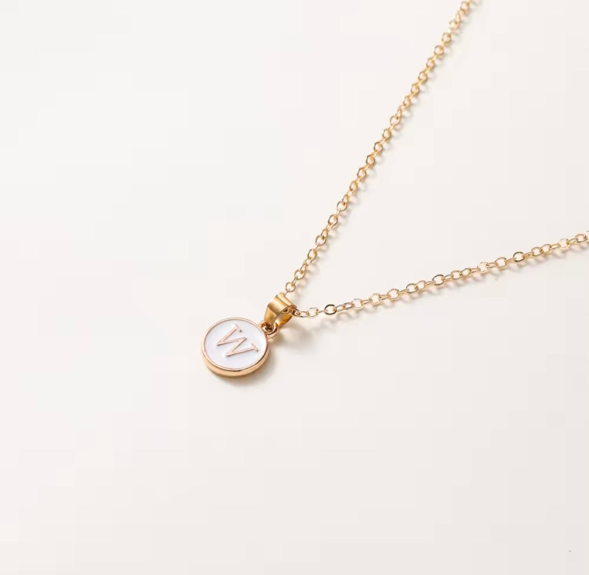 Letter Pendant Necklace