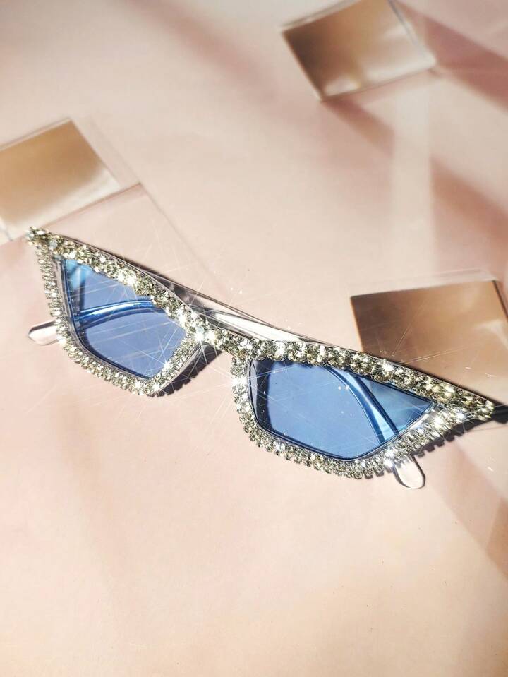 Cat Eye rhinestone glasses