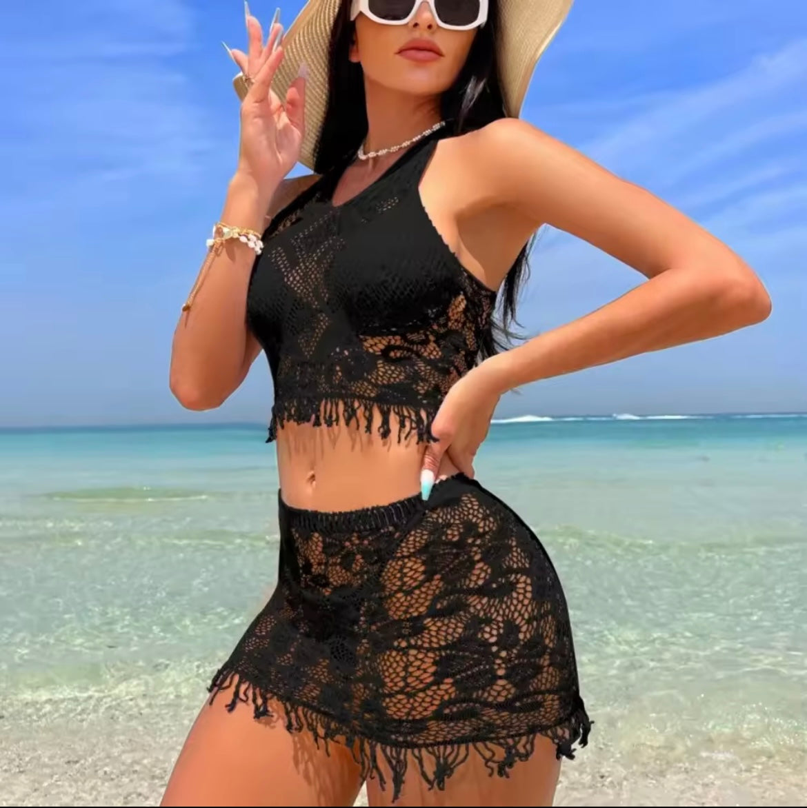 Beach lace set