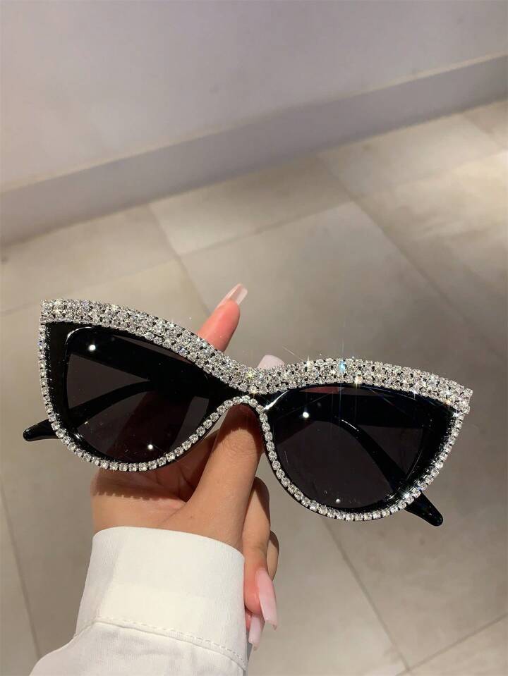 Rhinestone Cat Eye Sunglases