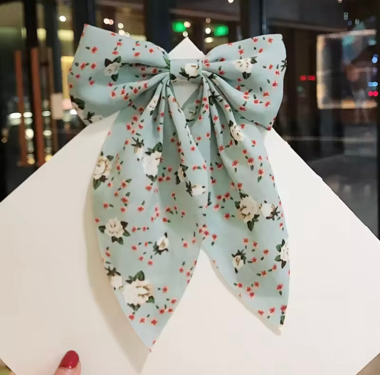 Floral Bow Clip FB1