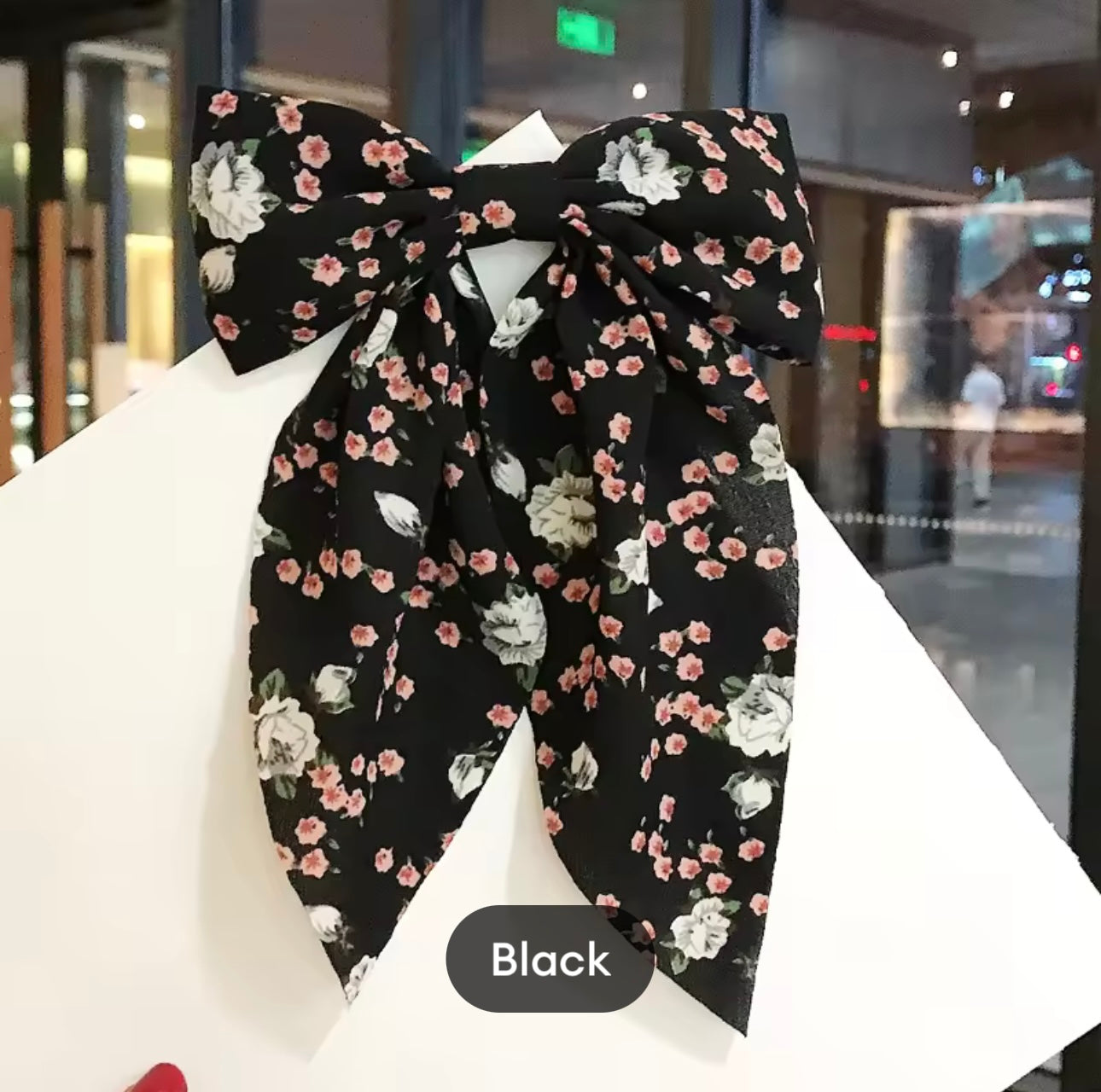 Floral Bow Clip FB1