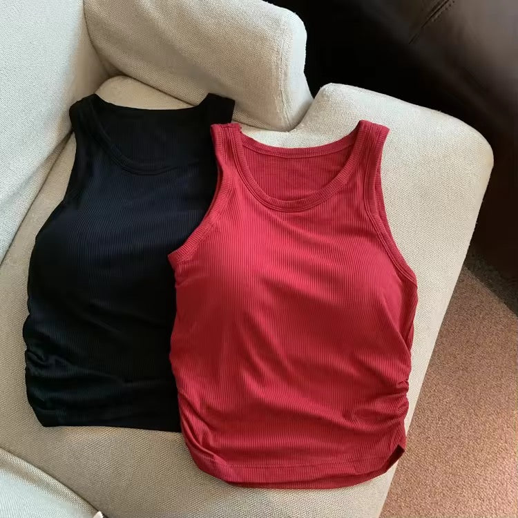 Curve paded top