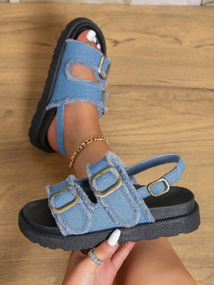 Denim Sandals