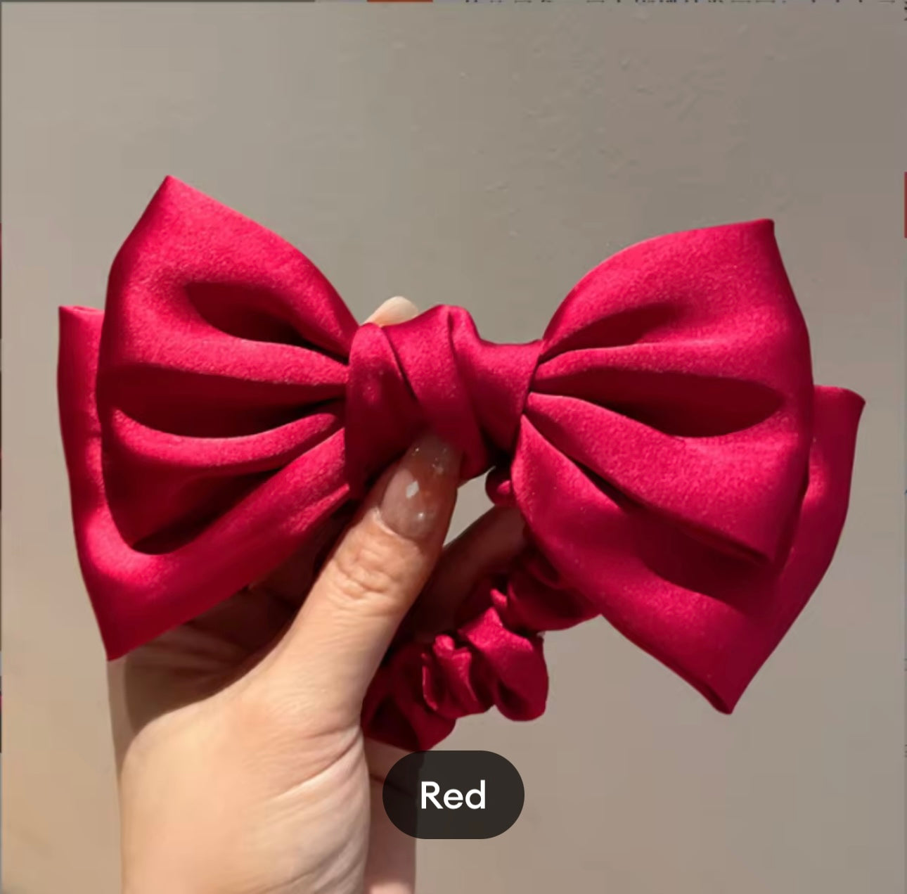 Satin Bow Rubber Band