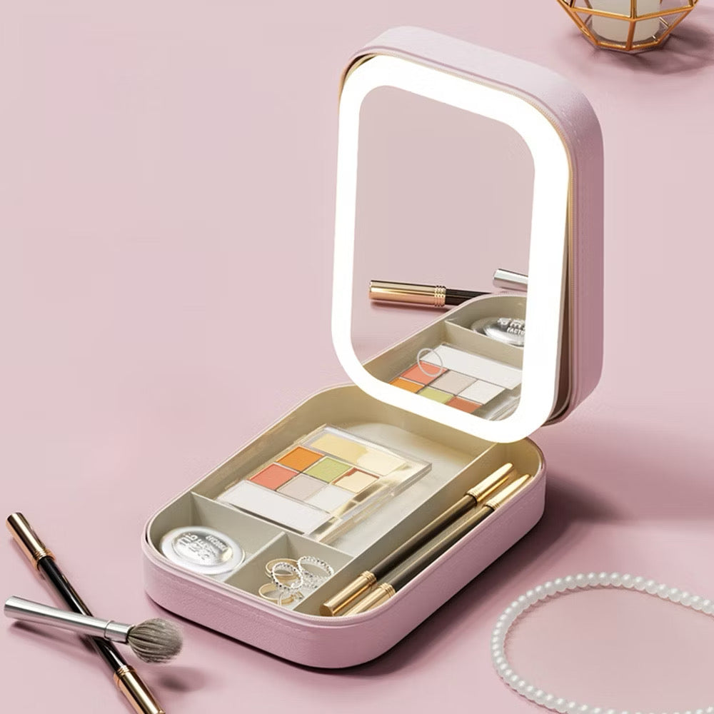 Led mirror vanity box