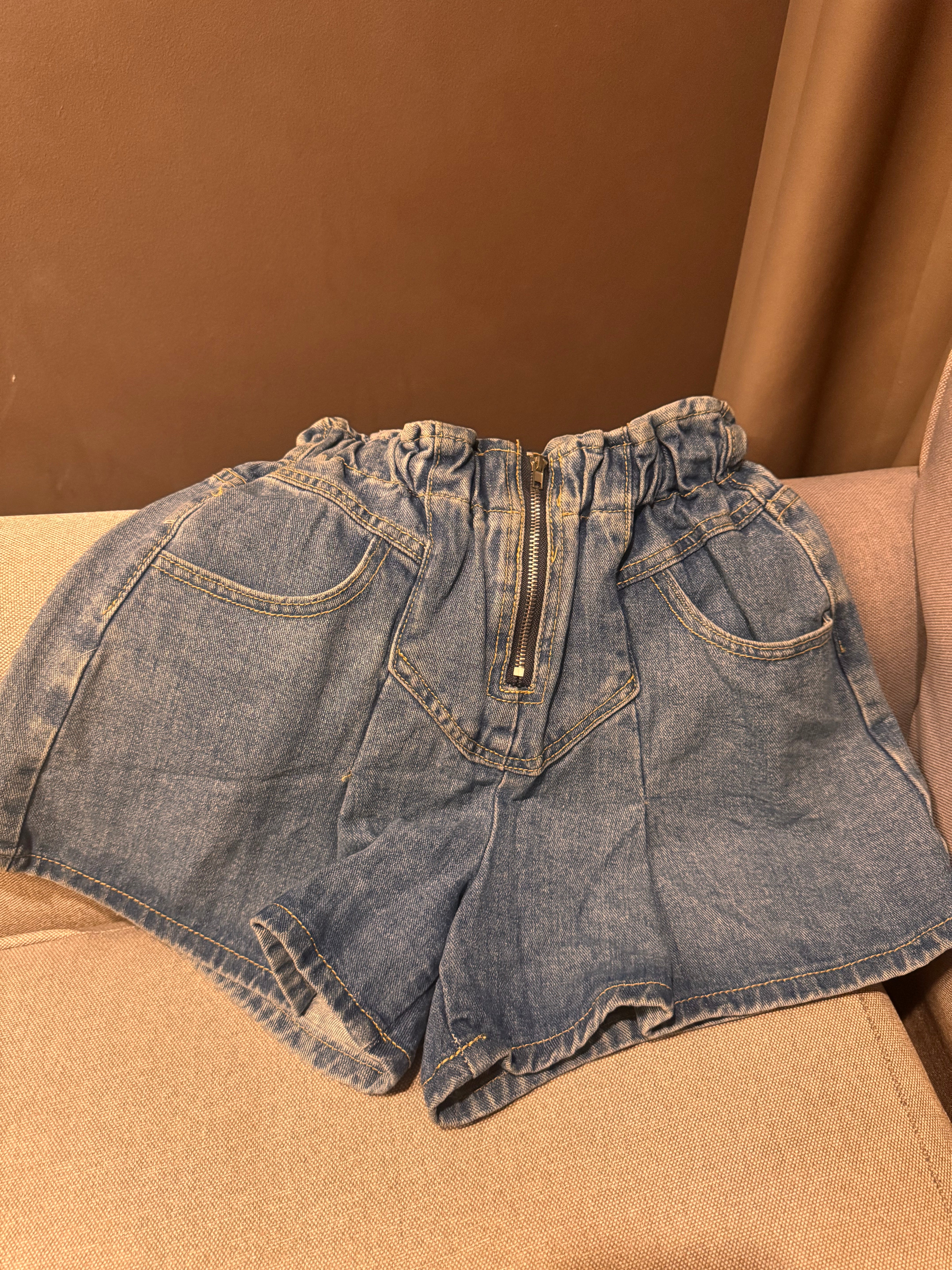 Designer denim shorts