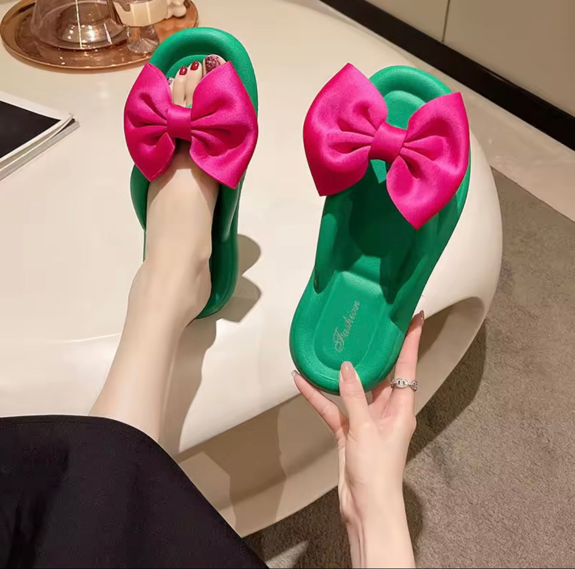 Bow Slippers